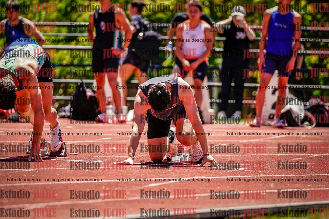 Fotos de los 100 m llanos de varones