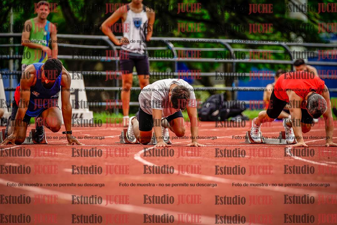 Fotos de los 100 m llanos de varones