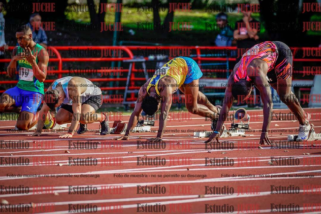 Fotos de los 100 m de varones - FINAL