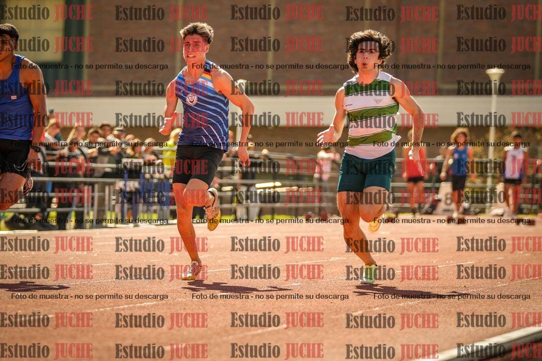 Fotos de los 100 m llanos de varones