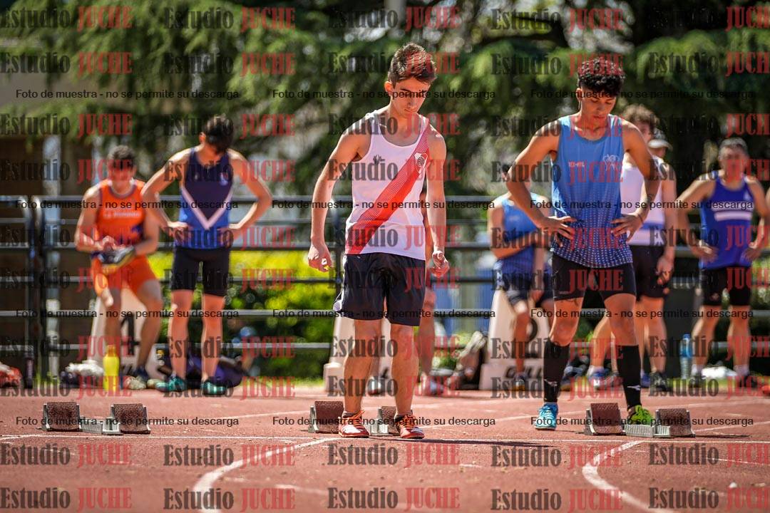 Fotos de los 100 m llanos de varones