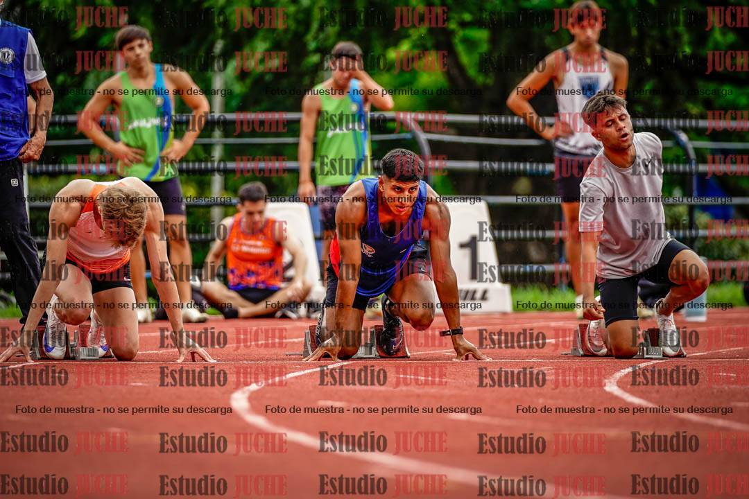Fotos de los 100 m llanos de varones