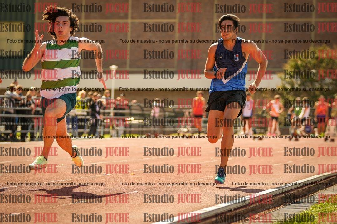 Fotos de los 100 m llanos de varones