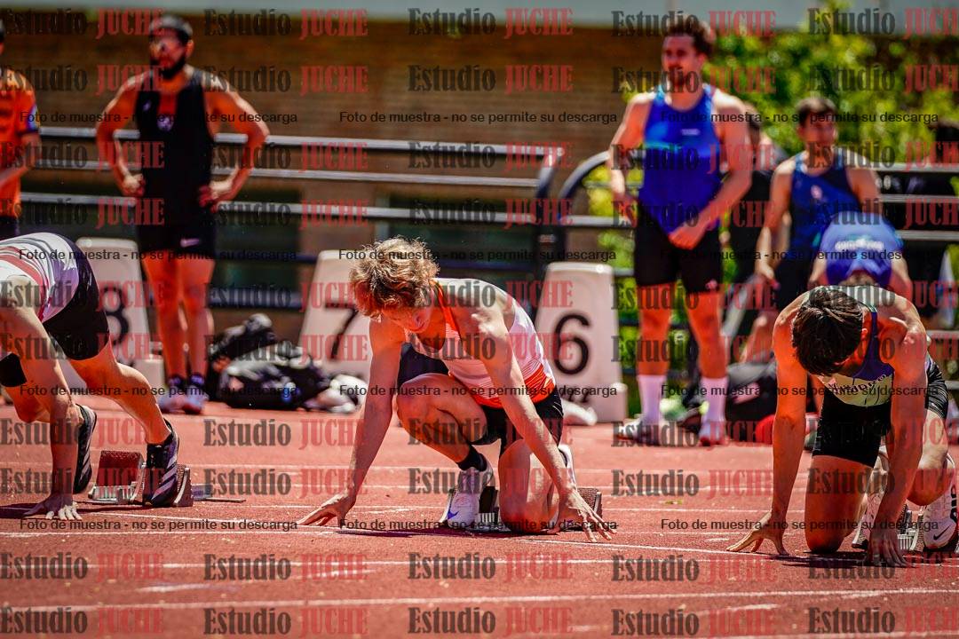 Fotos de los 100 m llanos de varones
