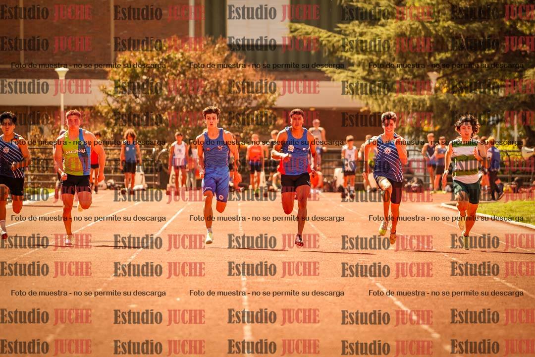 Fotos de los 100 m llanos de varones