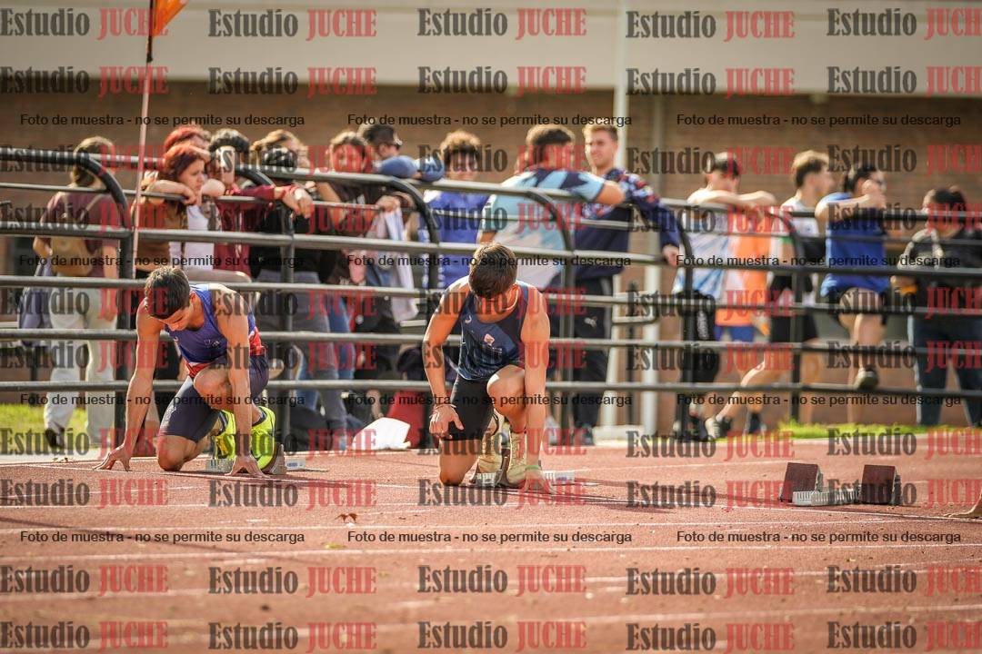 Fotos de los 100 m llanos de varones