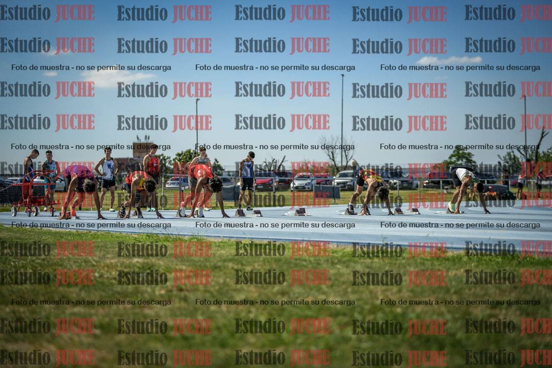 Fotos de los 100 m llanos de varones