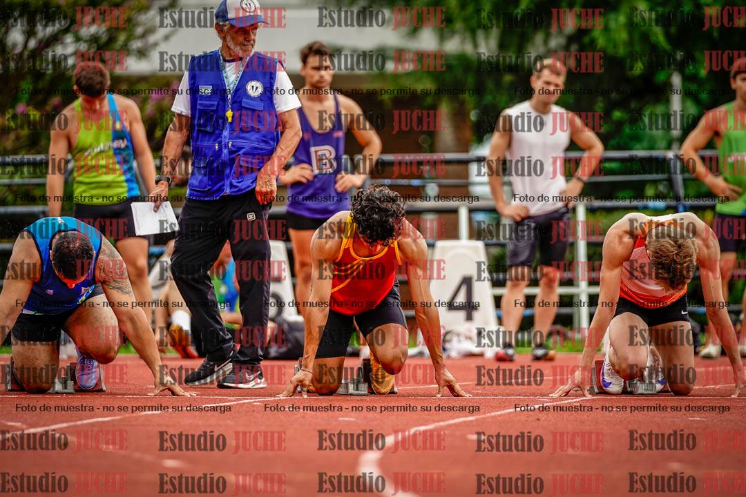 Fotos de los 100 m llanos de varones