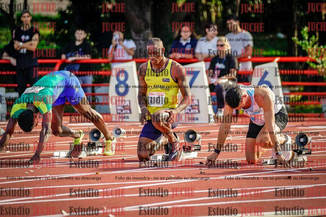 Fotos de los 100 m de varones - FINAL