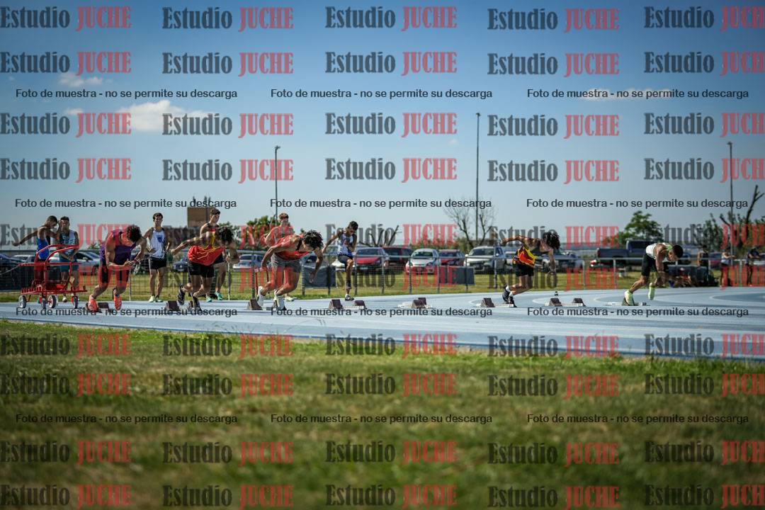 Fotos de los 100 m llanos de varones