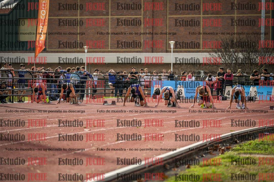 Fotos de los 100 m llanos de varones