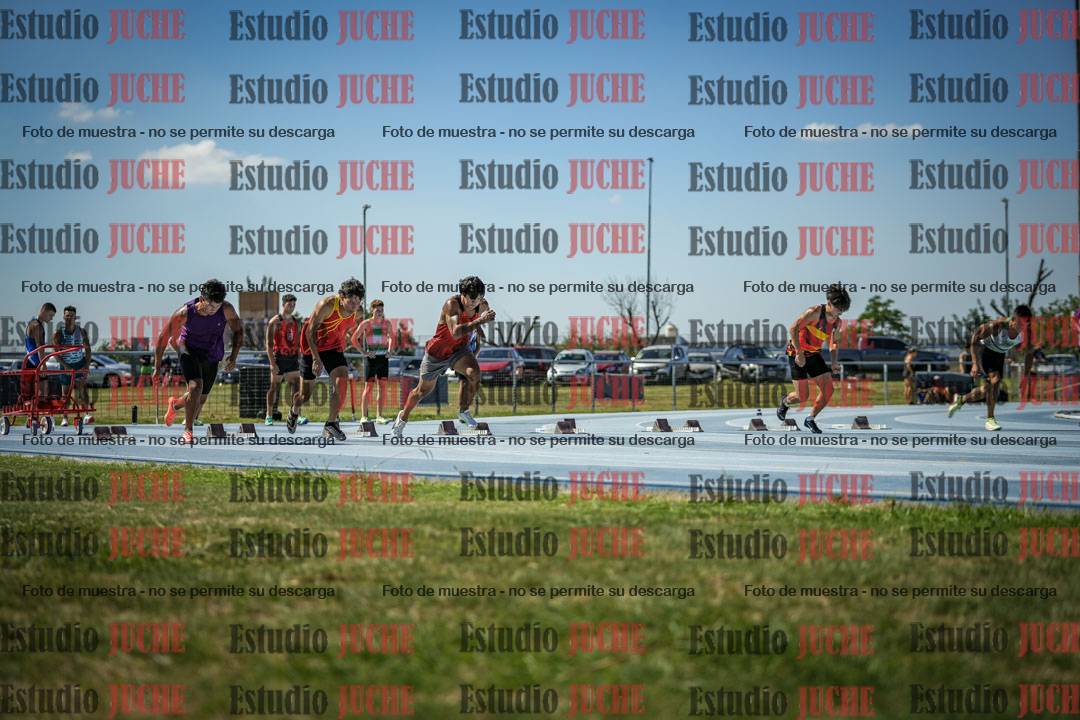 Fotos de los 100 m llanos de varones