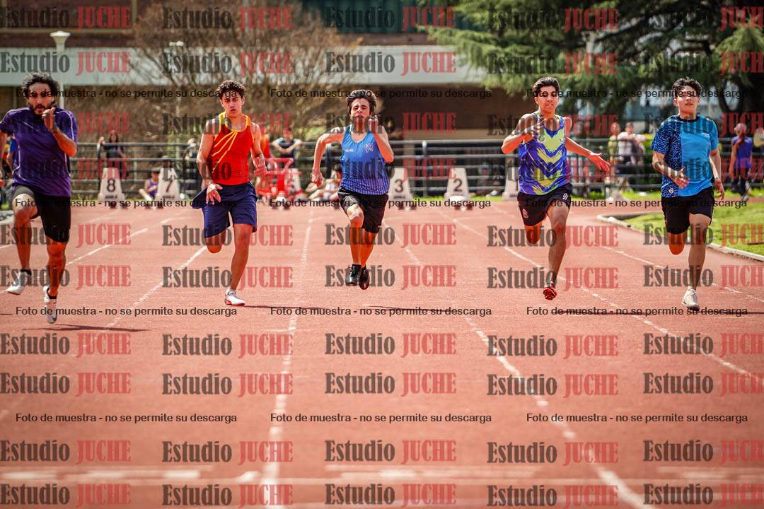 Fotos de los 100 m de varones