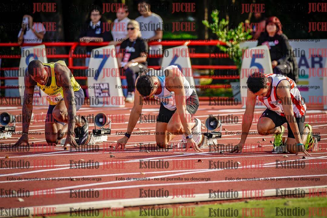 Fotos de los 100 m de varones - FINAL