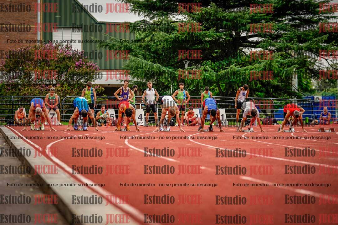 Fotos de los 100 m llanos de varones