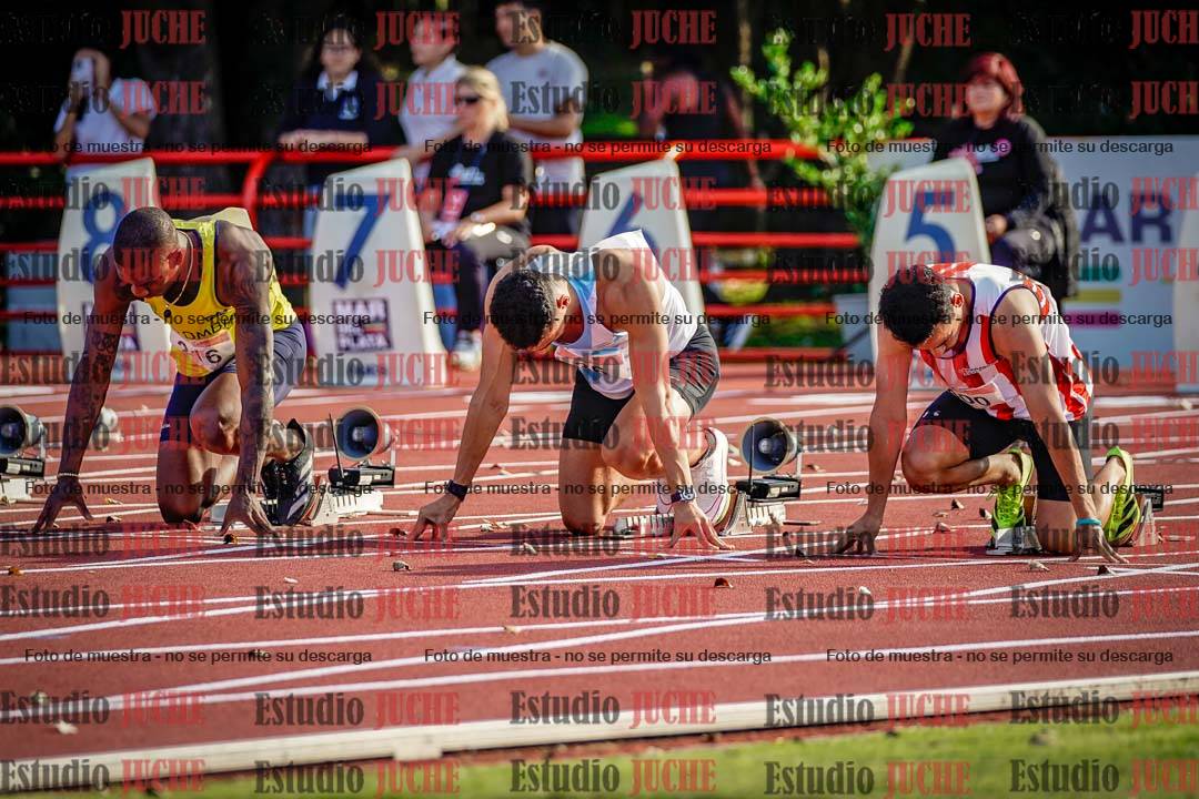 Fotos de los 100 m de varones - FINAL