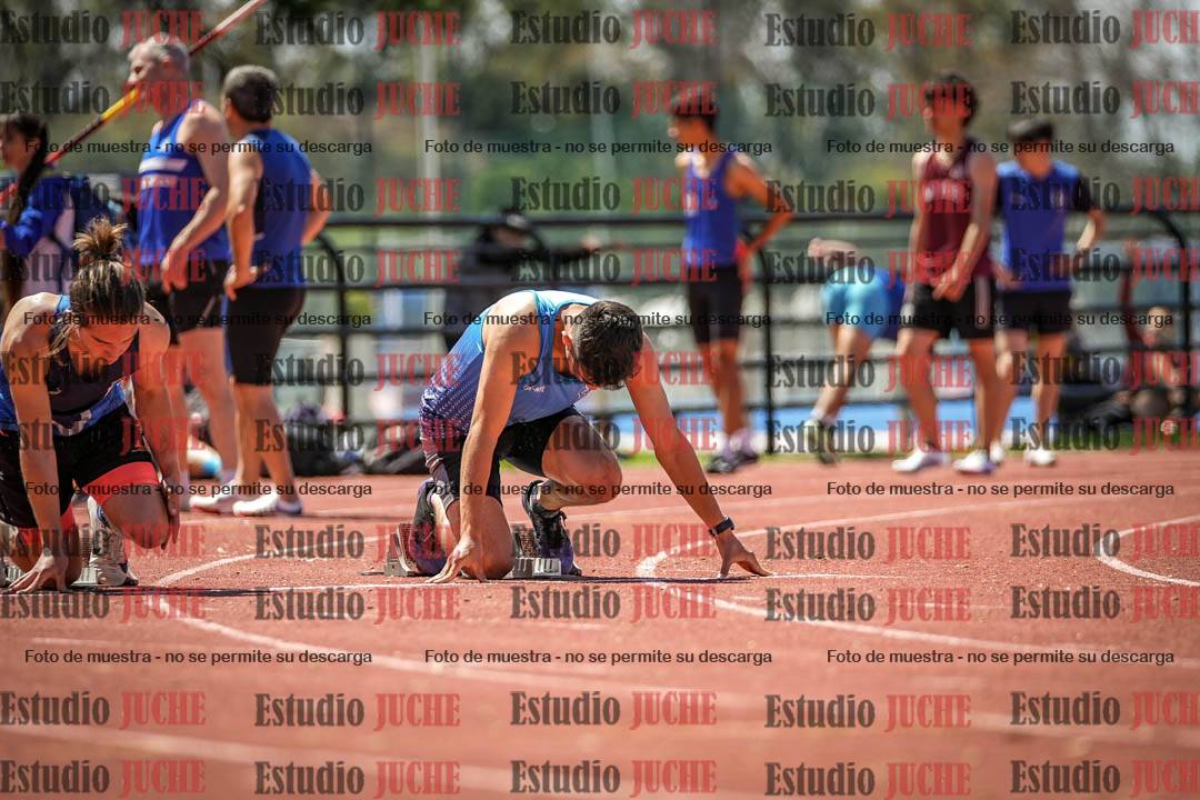 Fotos de los 100 m llanos de varones