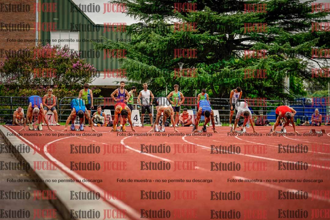 Fotos de los 100 m llanos de varones