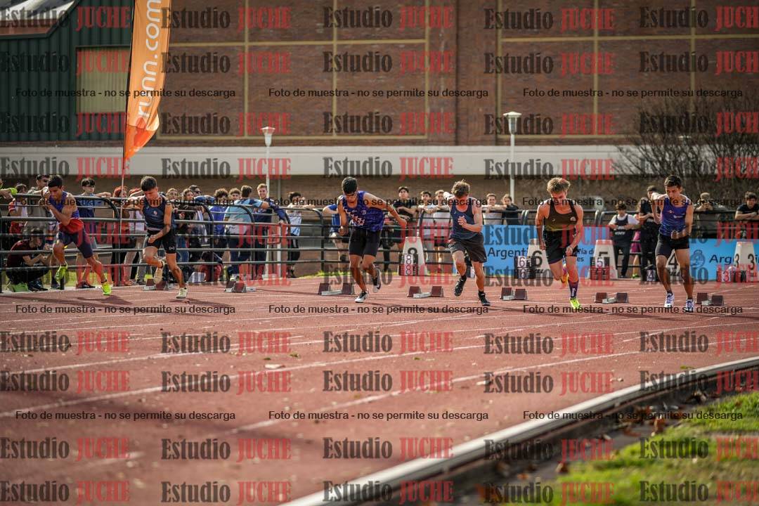 Fotos de los 100 m llanos de varones