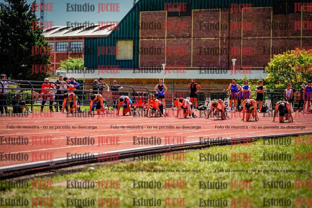 Fotos de los 100 m llanos de varones