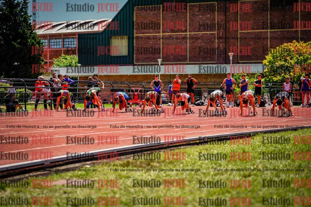 Fotos de los 100 m llanos de varones
