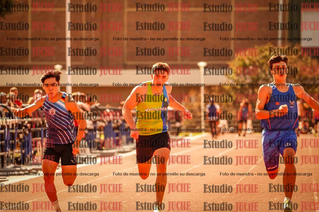 Fotos de los 100 m llanos de varones