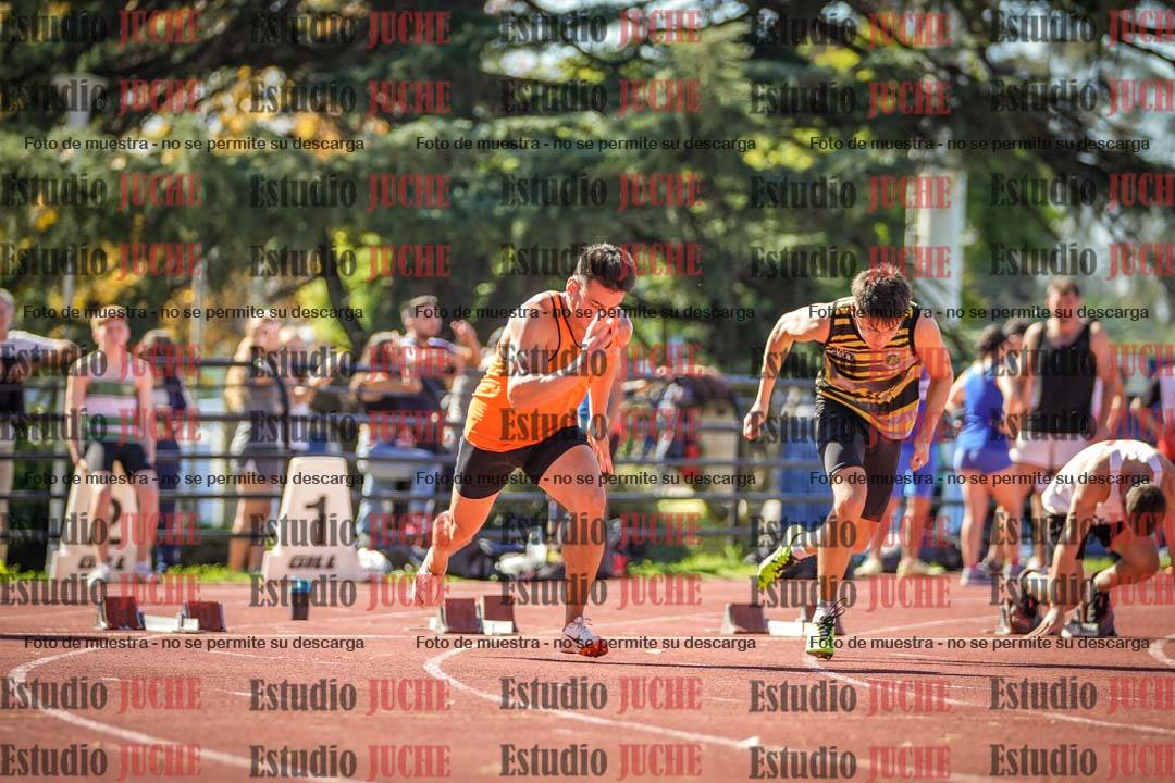 Fotos de los 100 m llanos de varones