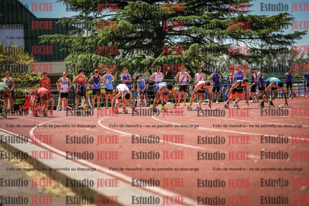 Fotos de los 100 m llanos de varones