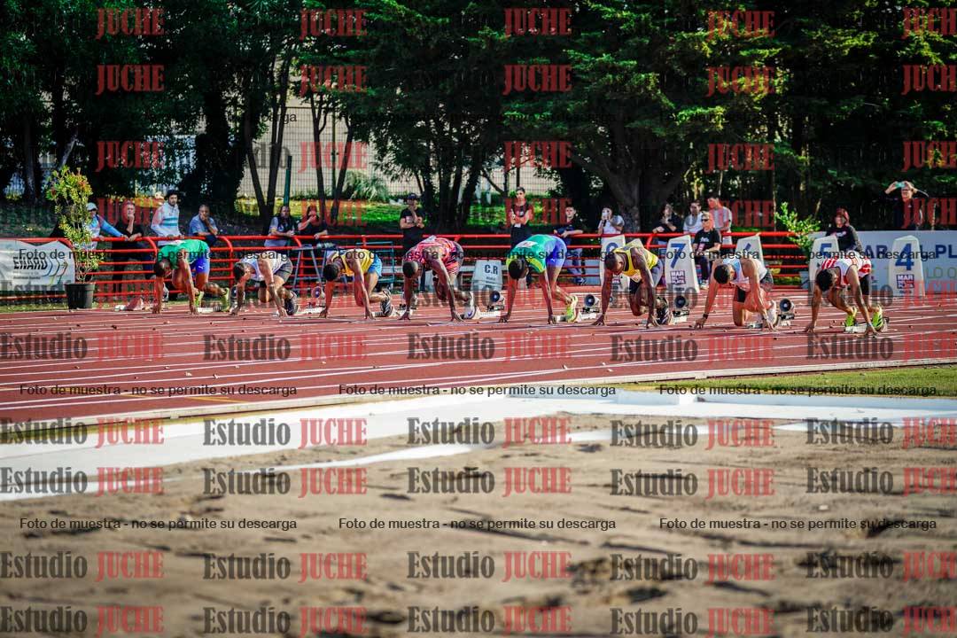 Fotos de los 100 m de varones - FINAL