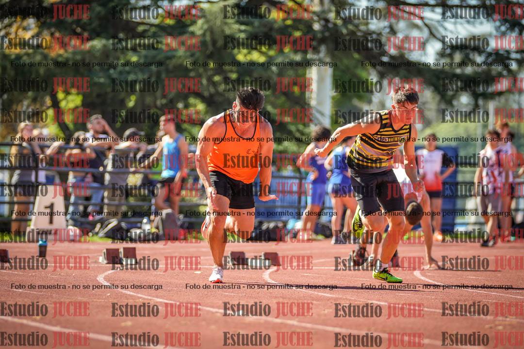 Fotos de los 100 m llanos de varones