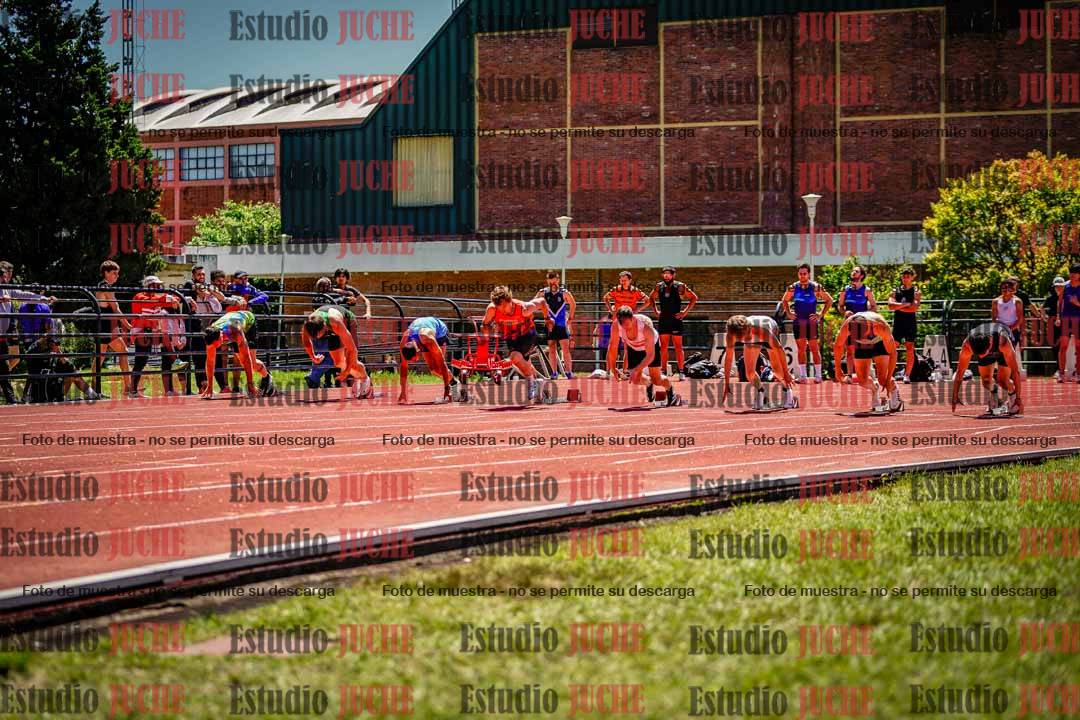 Fotos de los 100 m llanos de varones