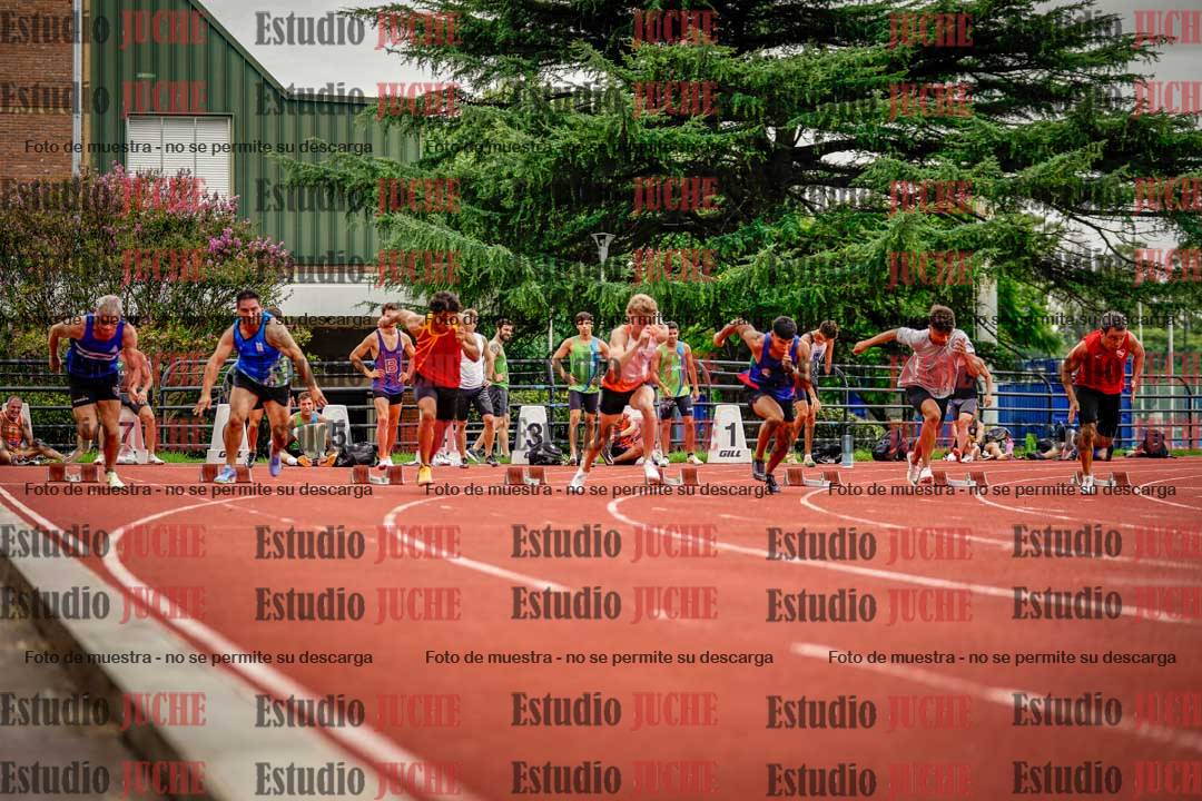 Fotos de los 100 m llanos de varones