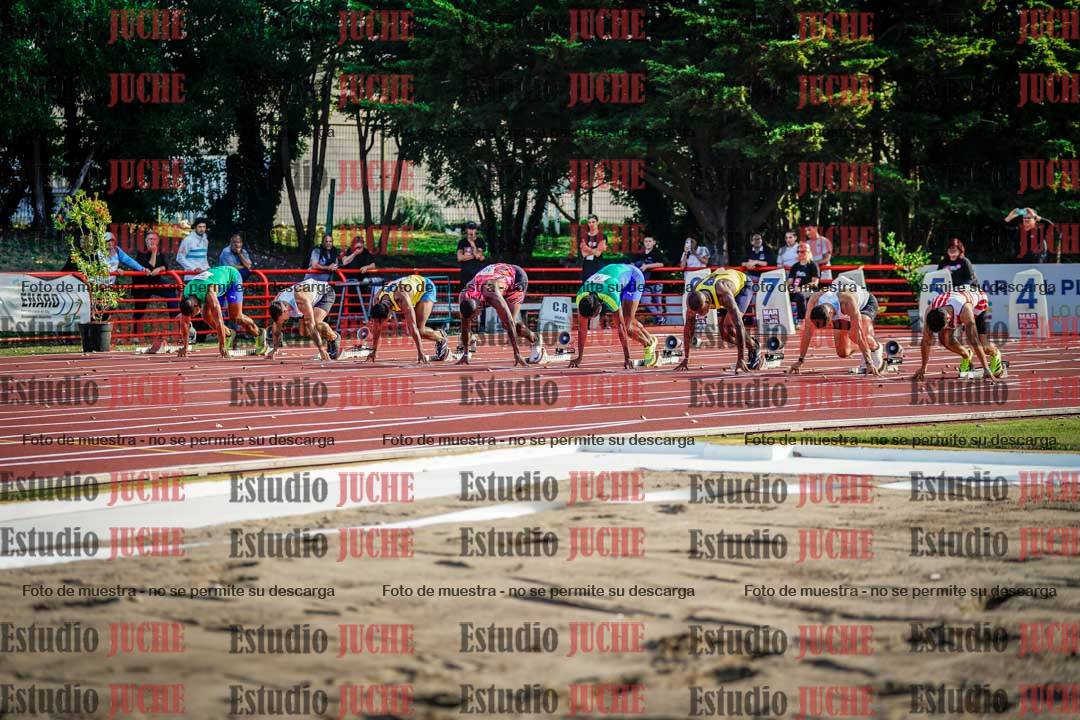Fotos de los 100 m de varones - FINAL