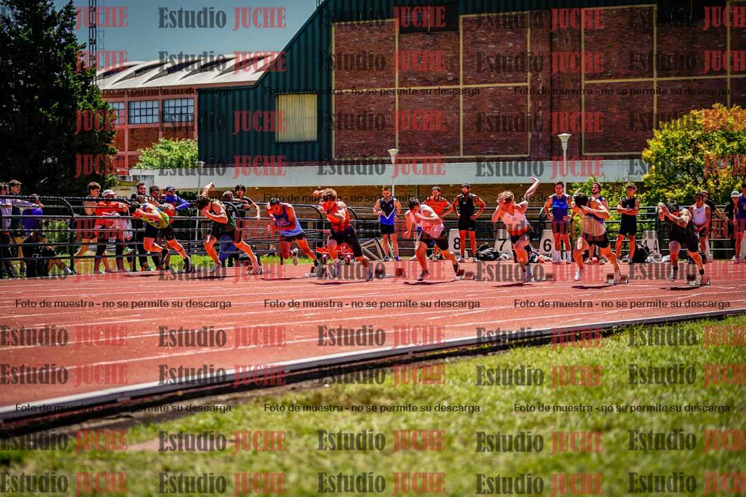 Fotos de los 100 m llanos de varones