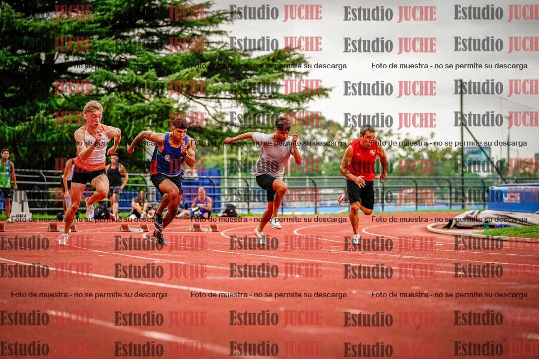 Fotos de los 100 m llanos de varones