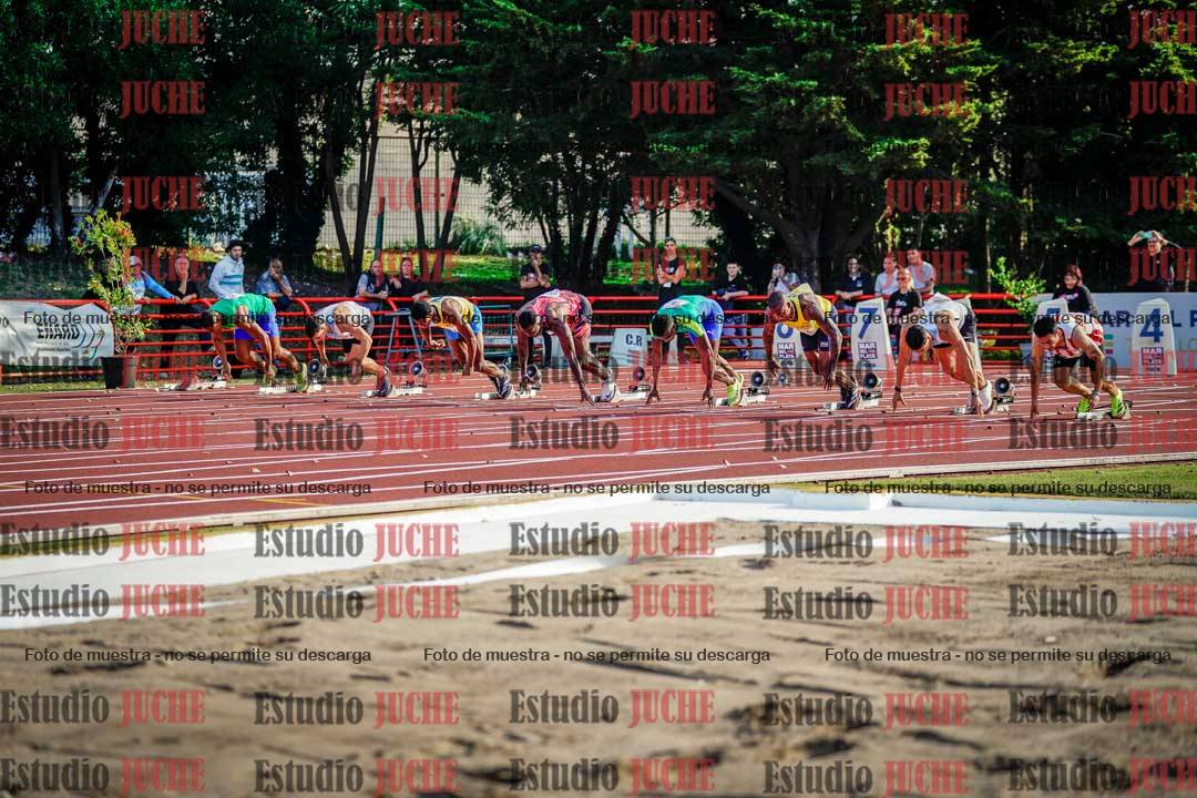 Fotos de los 100 m de varones - FINAL
