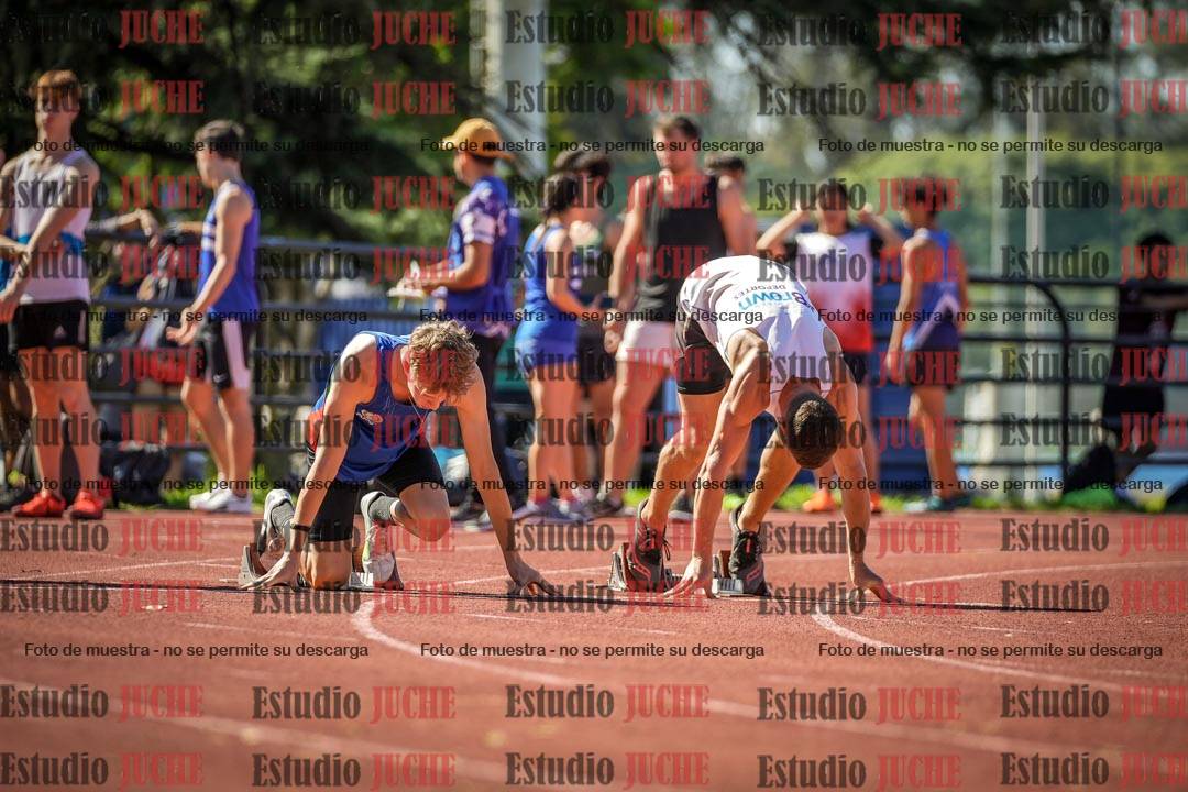 Fotos de los 100 m llanos de varones