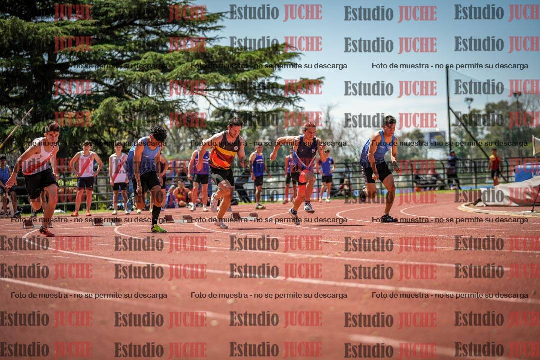 Fotos de los 100 m llanos de varones