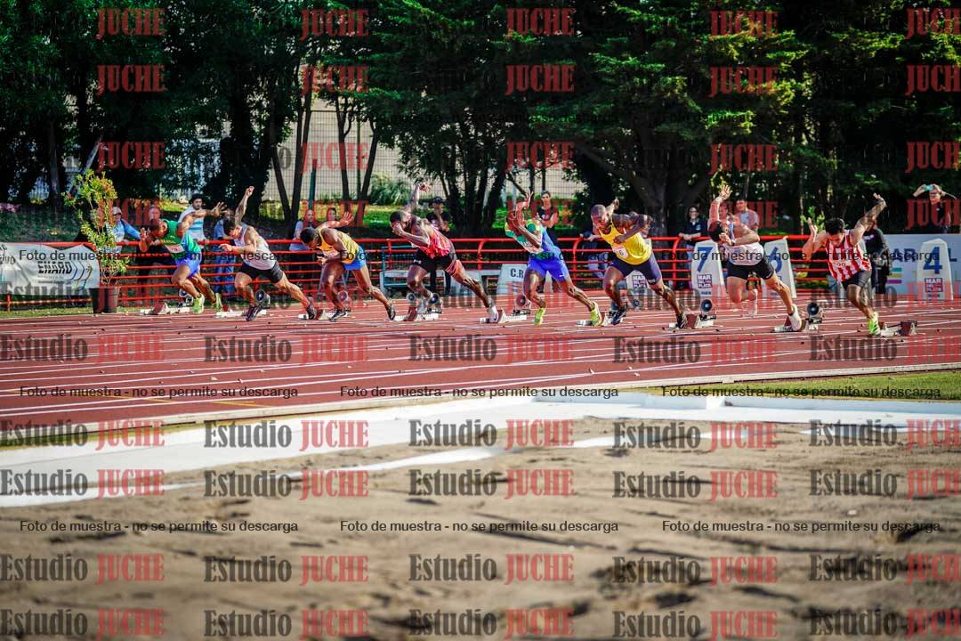 Fotos de los 100 m de varones - FINAL
