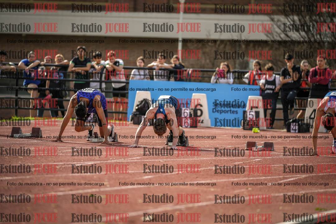 Fotos de los 100 m llanos de varones