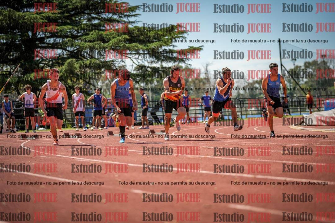 Fotos de los 100 m llanos de varones
