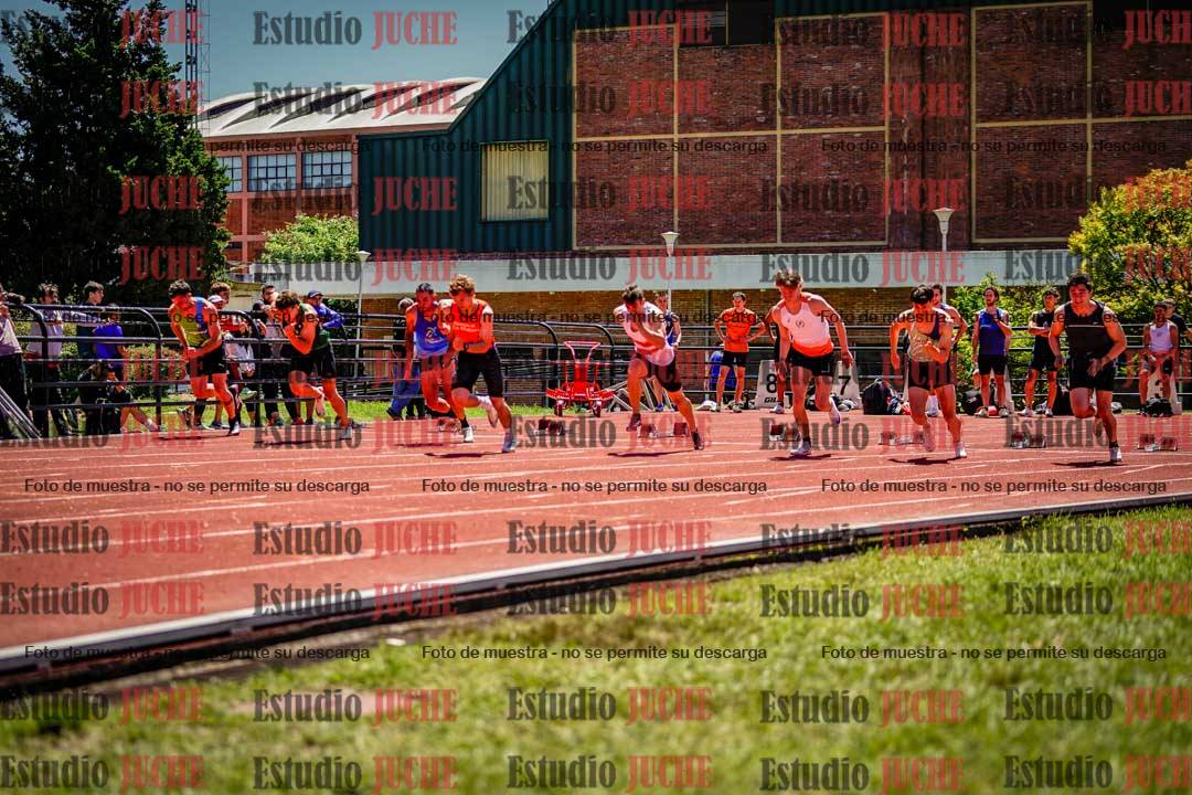 Fotos de los 100 m llanos de varones