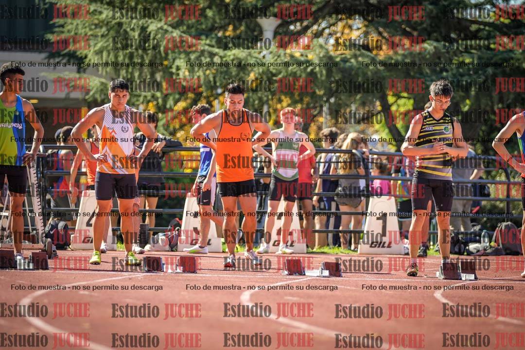 Fotos de los 100 m llanos de varones