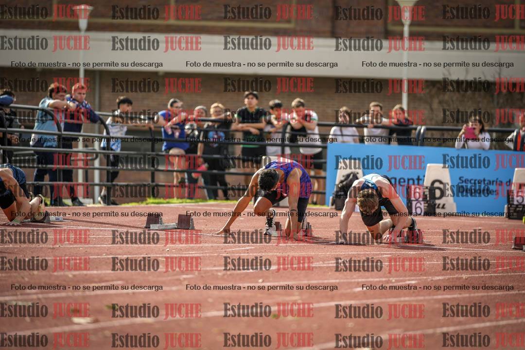 Fotos de los 100 m llanos de varones