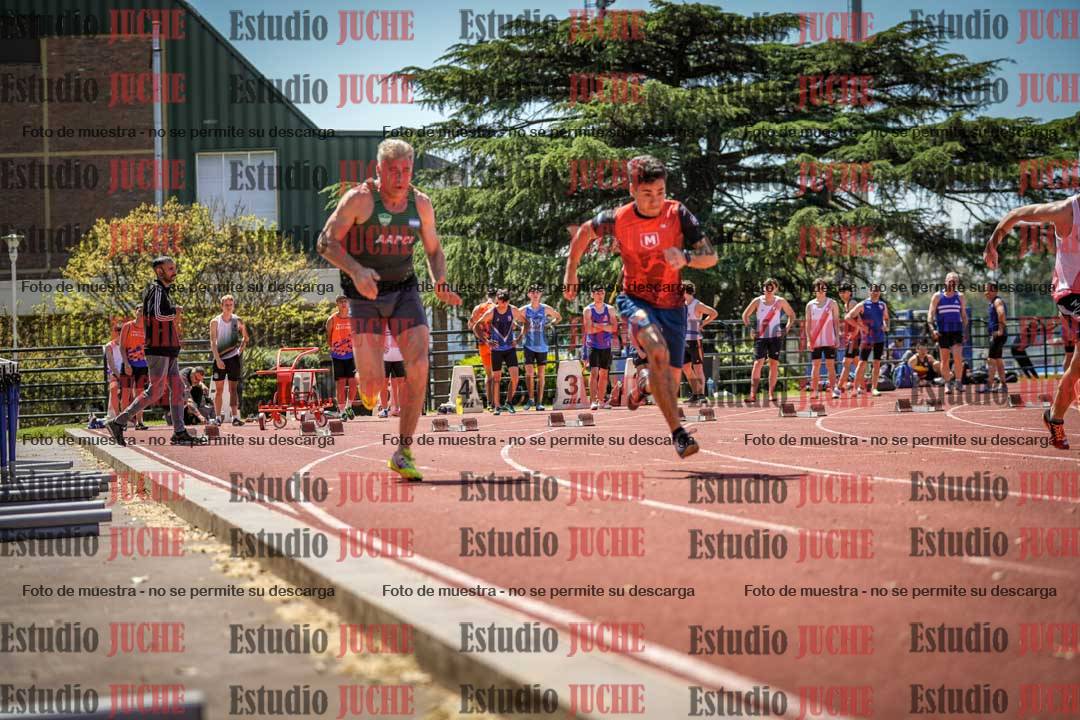 Fotos de los 100 m llanos de varones