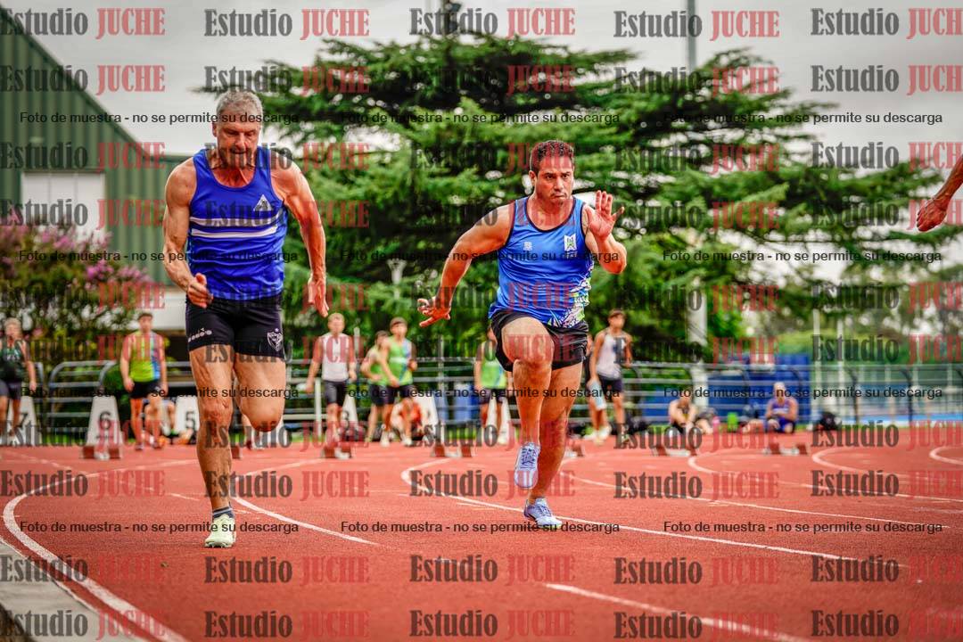 Fotos de los 100 m llanos de varones