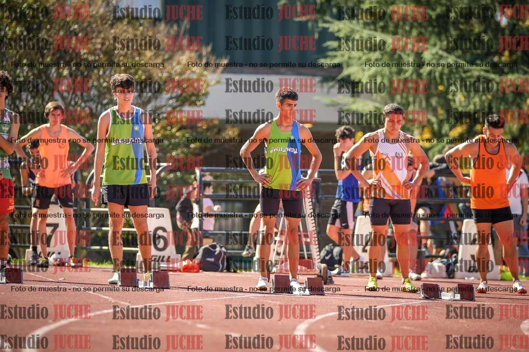 Fotos de los 100 m llanos de varones