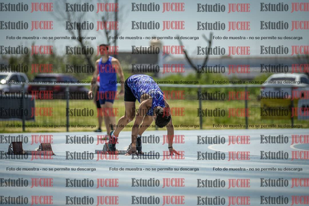 Fotos de los 100 m llanos de varones