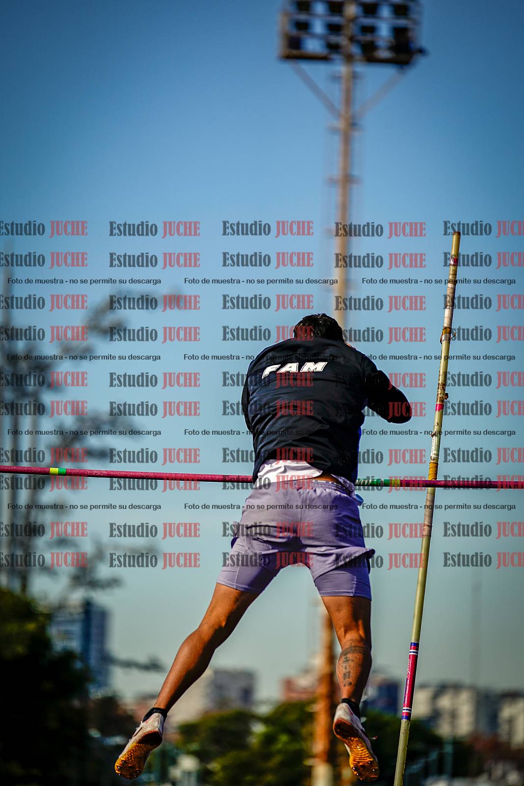 Fotos del salto con garrocha de varones - decatlón 8