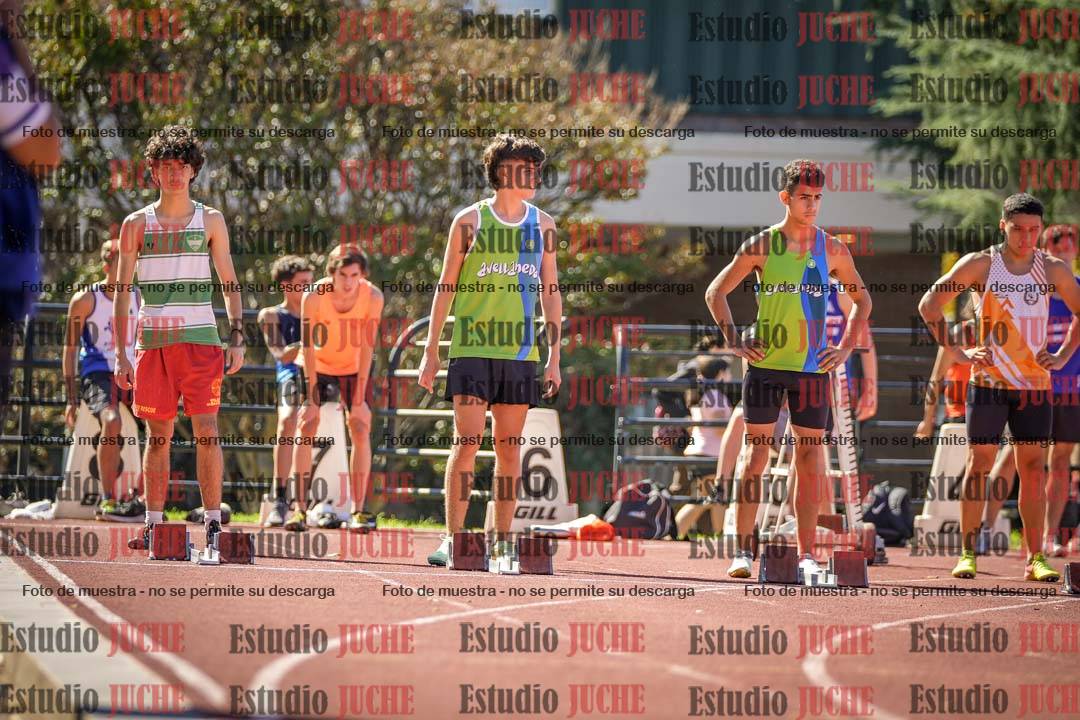 Fotos de los 100 m llanos de varones